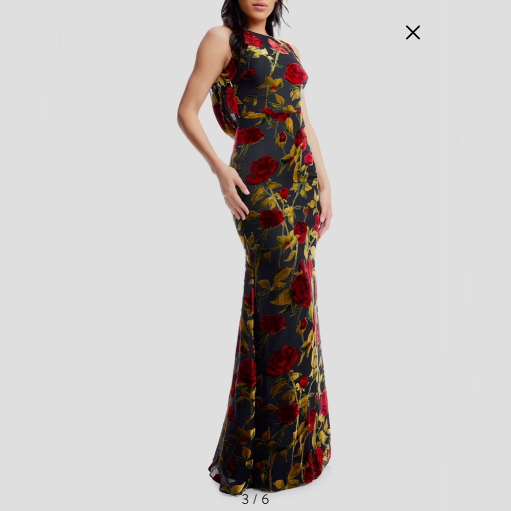 Dress the Population Cherilyn Velvet Mermaid Gown - Picture 6 of 13